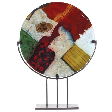 Signature Glass Charger with Iron Stand  - 32 Tall