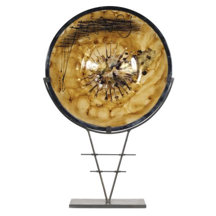 Signature Glass Charger with Iron Base