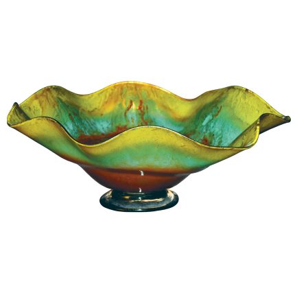 Mountain Meadow Ruffle Glass Bowl