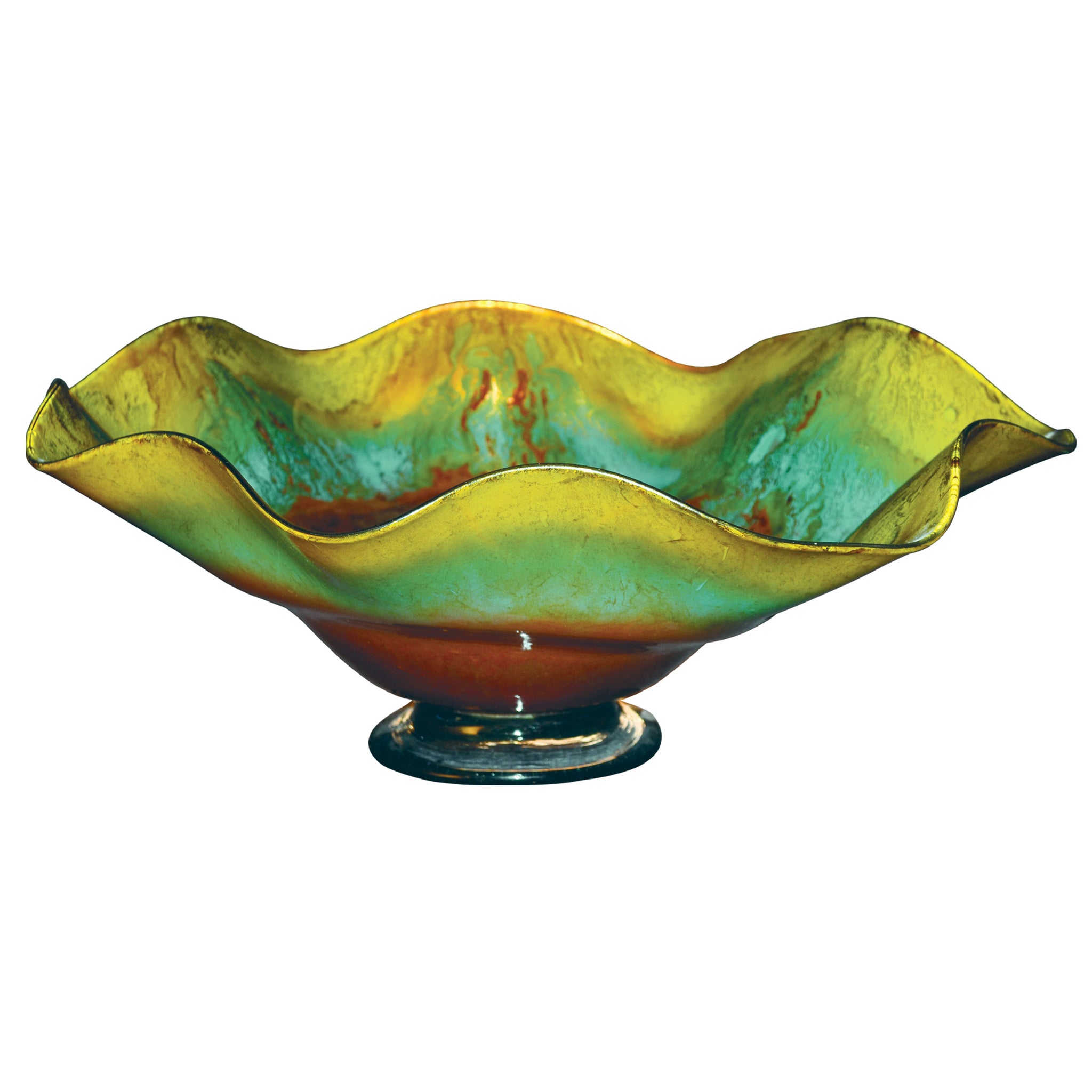 Mountain Meadow Ruffle Glass Bowl