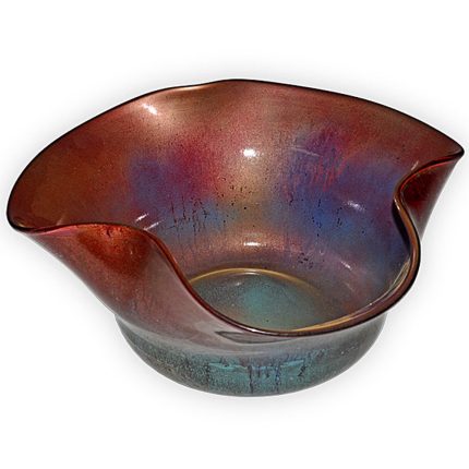 Sun Blast Folded Glass Bowl