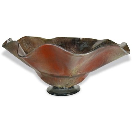 Brown Sugar Ruffle Glass Bowl