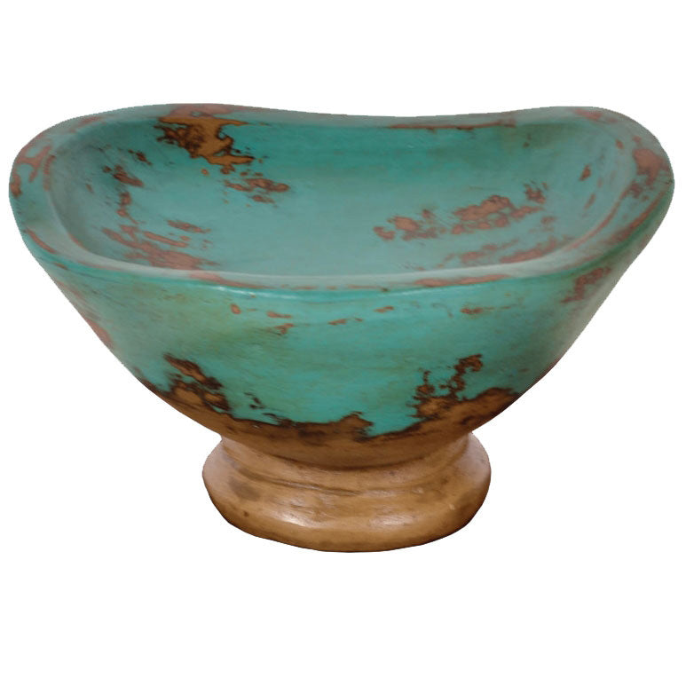 Taos Small Ceramic Bowl | Aged Turquoise